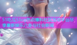 51吃瓜51cg热点爆料社区互动平台尽享最新娱乐八卦与社会新闻