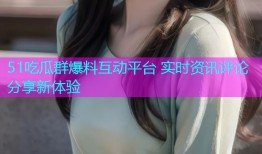 51吃瓜群爆料互动平台 实时资讯评论分享新体验